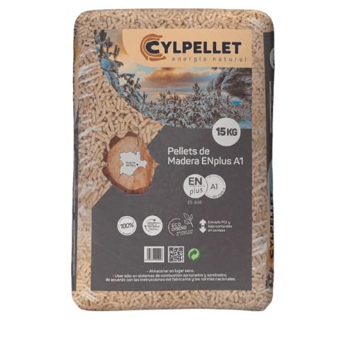 Pellets CYL ENplus A1 – Palet 50 sacos de 15 kg (750 kg)