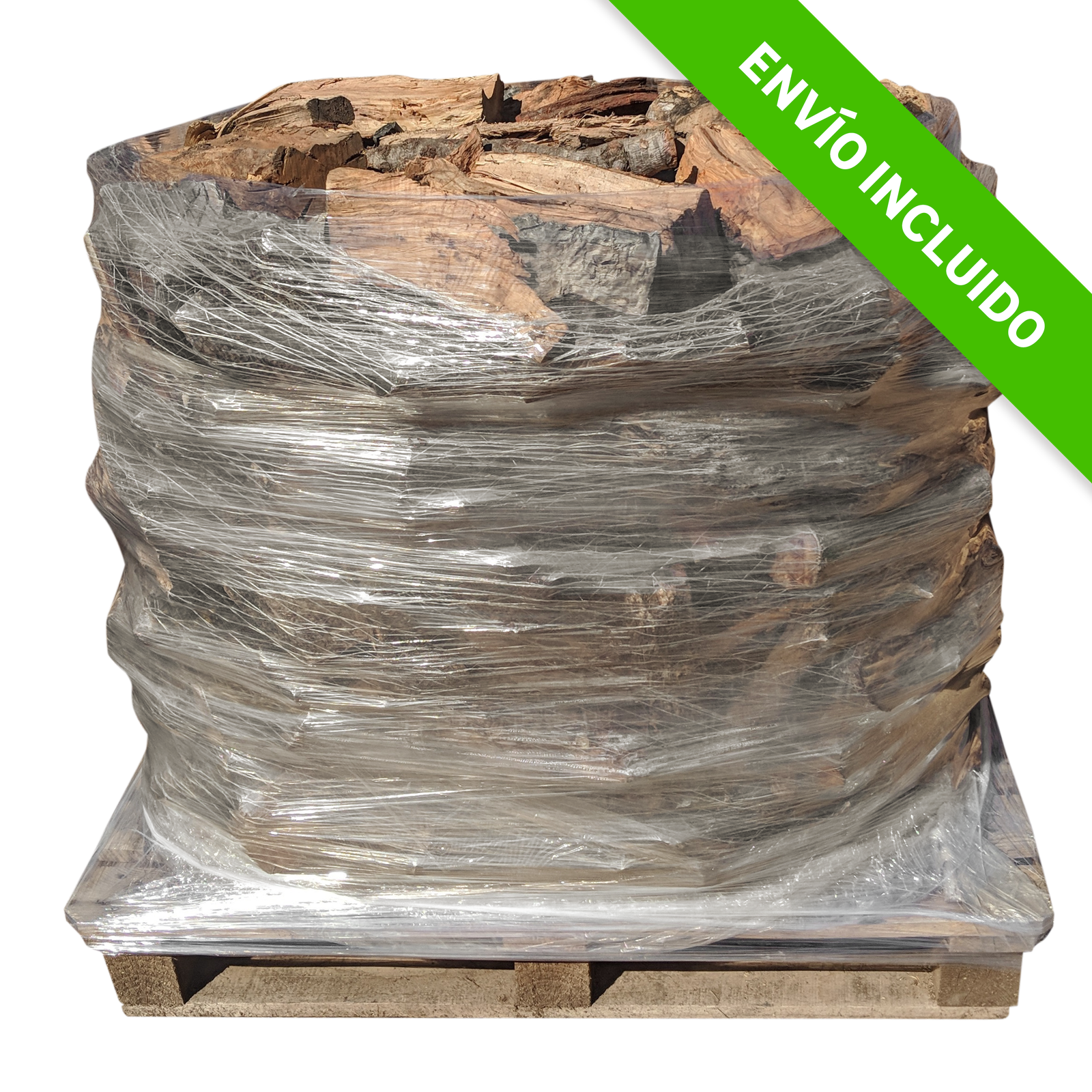 Palet de leña de encina y roble LEÑAS OLIVER de 1 M3