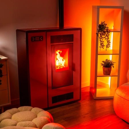 Estufa de pellets ARIA RED 12 kW