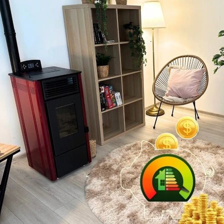 Estufa de pellets SOPHIA RED 8,1 kW